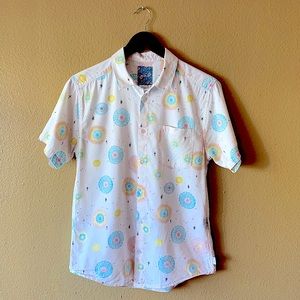 RVCA Short Sleeve, Collared, Button Down Top